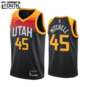 Camiseta Niños NBA Utah Jazz Donovan Mitchell 45 2020-21 City Edition Swingman